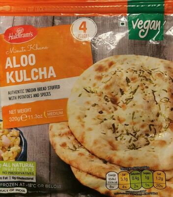 Haldirams Aloo Kulcha(Frozen)(4pcs)320g