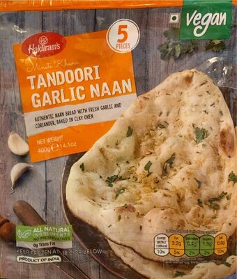 Haldirams Tandoori Garlic Naan(Frozen)(5pcs)400g