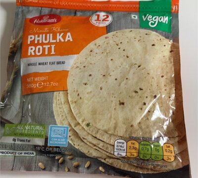 Haldirams Phulka Roti(Frozen)(12pcs)360g