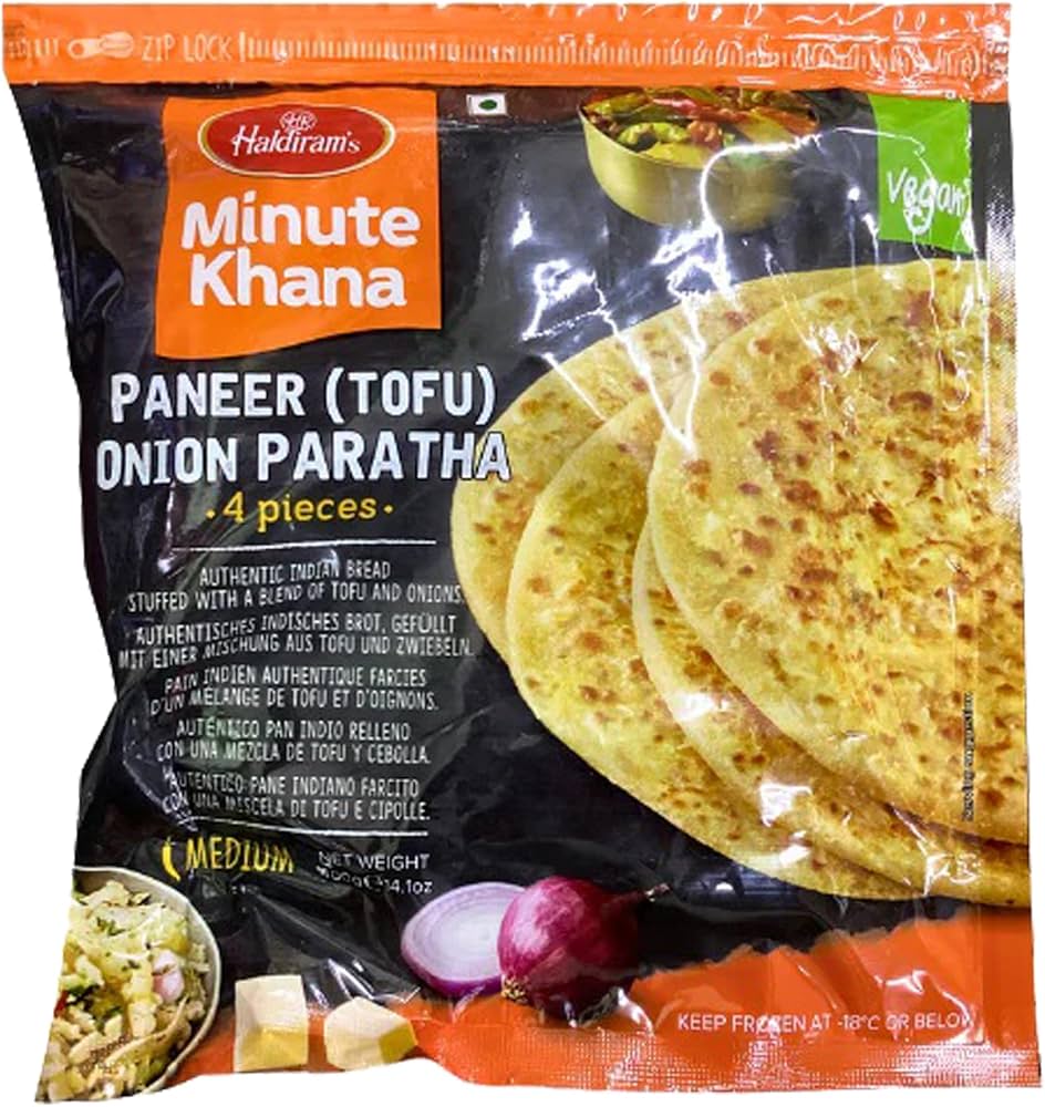 Haldirams Paneer (Tofu) Onion Paratha(Frozen)(4pcs)400g