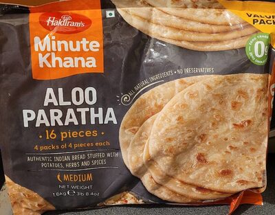 Haldirams Aloo Paratha(Frozen)(16pcs)1.6Kg