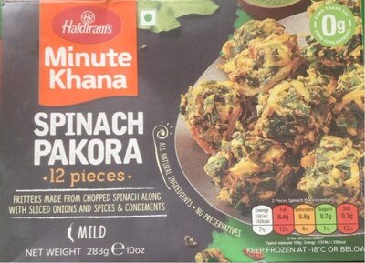 Haldirams Spinach Pakora(Frozen)(12pcs)283g